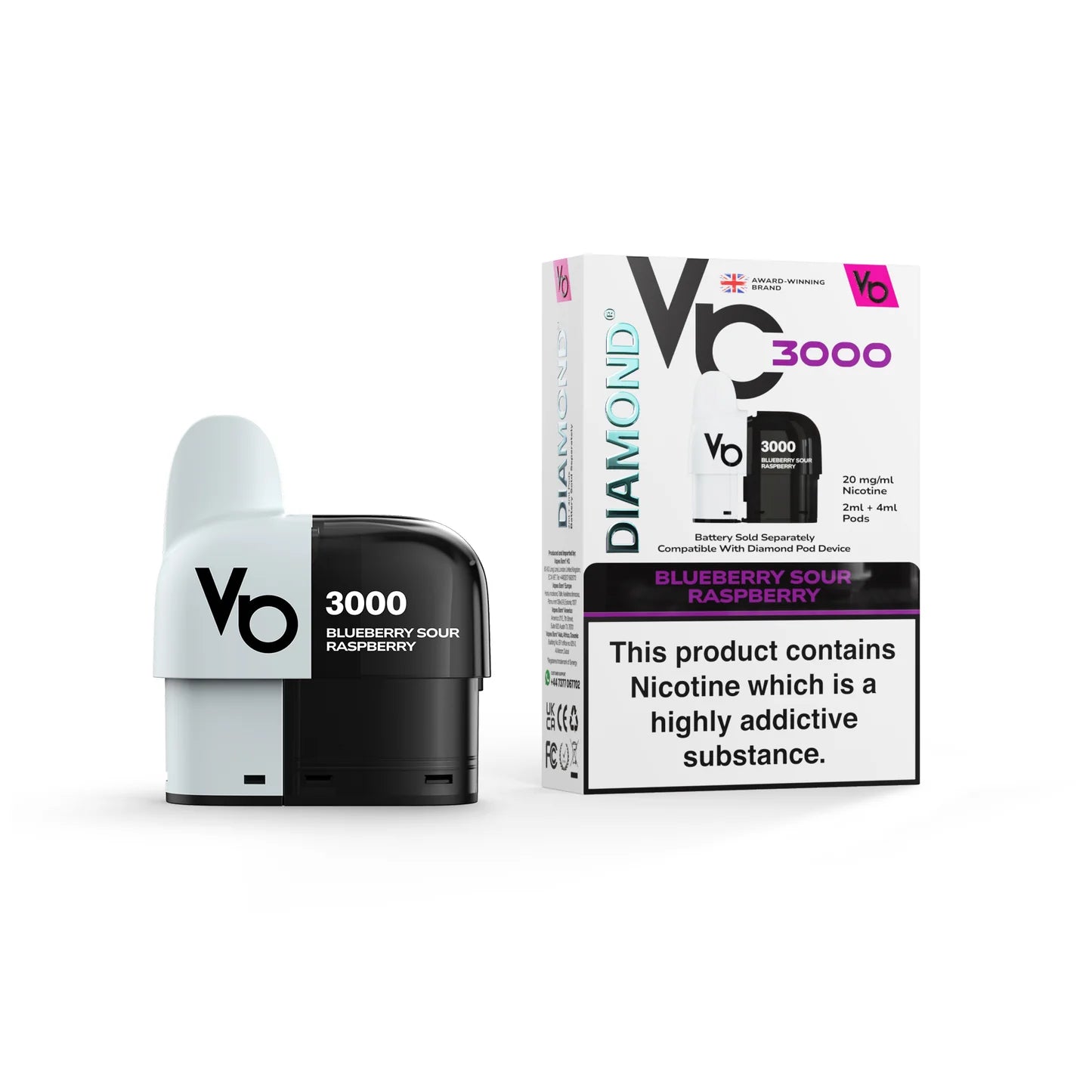 Vapes Bars Diamond 3K Pod 4ml - Image 2