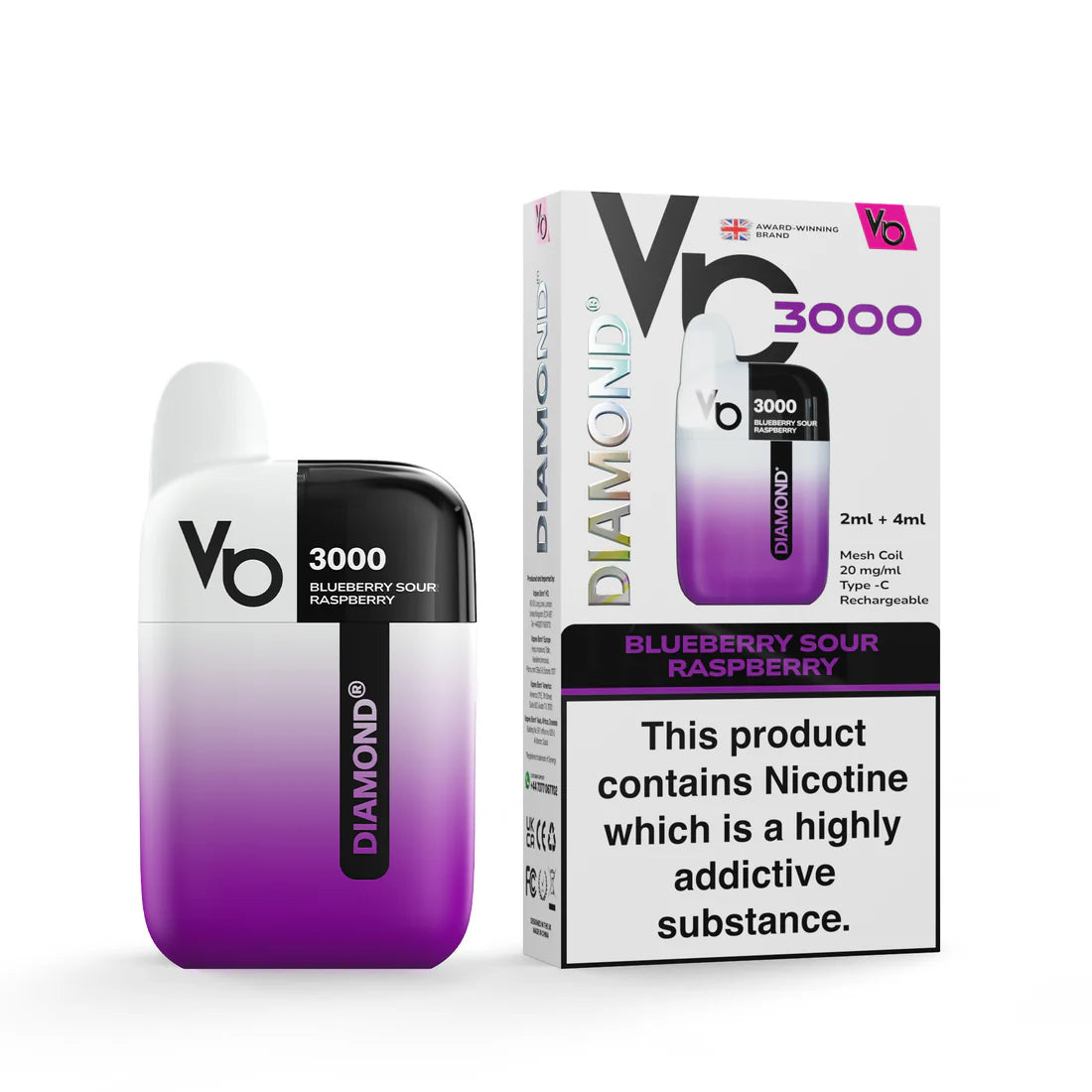 Vapes Bars Diamond 3K Pod Kit - Image 2